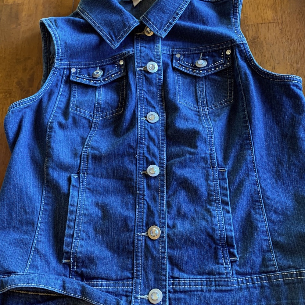 DressBarn Denim Vest